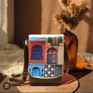 The Bombay Club Dwaar Crossbody (Indian Doors theme)